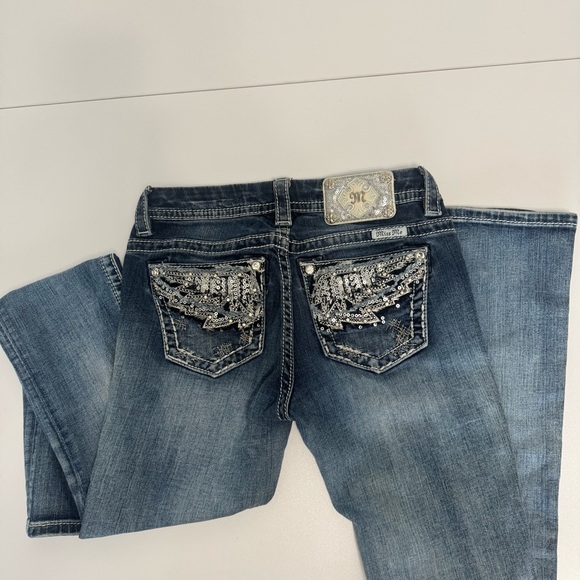 Miss Me Denim - Miss Me Buckle western cowgirl standard bootcut angel wing women size 26